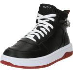 Reduzierte Schwarze HUGO BOSS HUGO Red Low Sneaker mit Schnürsenkel aus Mesh für Damen Größe 36 mit Absatzhöhe bis 3cm 
