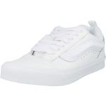 Weiße Skater Vans Knu Skool Low Sneaker mit Schnürsenkel aus Veloursleder für Herren Größe 42 mit Absatzhöhe bis 3cm 