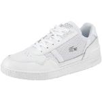 Weiße Lacoste Low Sneaker aus Leder für Herren Größe 42,5 