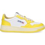 Gelbe Autry Low Sneaker aus Kalbsleder für Damen Größe 41 