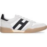 Weiße Hogan H357 Low Sneaker aus Kalbsleder für Herren Größe 42,5 