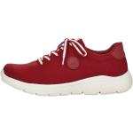 Rote Rieker Low Sneaker aus Textil für Damen 