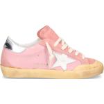 Pinke GOLDEN GOOSE Super Star Low Sneaker aus Kalbsleder für Damen Größe 40 