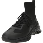 Reduzierte Schwarze Karl Lagerfeld Karl High Top Sneaker & Sneaker Boots mit Schnürsenkel aus Glattleder für Herren Größe 44 