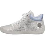 Silberne Rieker High Top Sneaker & Sneaker Boots mit Reißverschluss aus Kunstleder leicht für Damen 