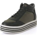 Reduzierte Khakifarbene Unifarbene Gerry Weber High Top Sneaker & Sneaker Boots mit Glitzer aus Leder für Damen Größe 42 