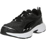 Schwarze Puma Morphic Low Sneaker mit Schnürsenkel aus Mesh für Damen Größe 42,5 mit Absatzhöhe bis 3cm 
