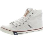 Weiße Skater High Top Sneaker & Sneaker Boots mit Schnürsenkel aus Textil für Damen Größe 38 