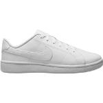 Weiße Elegante Nike Court Royale Low Sneaker mit Schnürsenkel aus Leder für Herren Größe 42,5 