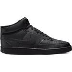 Schwarze Nike Court Vision High Top Sneaker & Sneaker Boots aus Leder für Herren Größe 42,5 