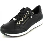 Reduzierte Schwarze Ara Osaka High Top Sneaker & Sneaker Boots mit Schnürsenkel in Komfortweite aus Leder für Damen Größe 38 