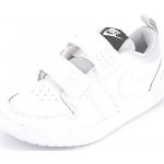 Weiße Nike Pico 5 Low Sneaker mit Klettverschluss aus Leder Leicht für Kinder Größe 32 