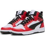 Sneaker PUMA "REBOUND V6 MID JR" bunt (puma white, puma black, for all time red) Kinder Schuhe