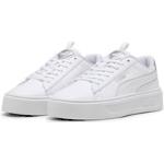 Sneaker PUMA "Smash Platform v3 Pop Up Sneakers Damen" weiß (white matte silver gray metallic) Schuhe