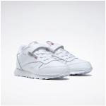 Sneaker REEBOK CLASSIC "CLASSIC LEATHER SHOES" weiß (white, carbon, vecblu) Schuhe Jungen
