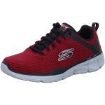 Reduzierte Rote Elegante Skechers Equalizer Low Sneaker mit Schnürsenkel in Normalweite aus Textil für Herren Größe 42 