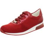 Reduzierte Rote Elegante Ara Low Sneaker mit Schnürsenkel in Normalweite aus Textil leicht für Damen Größe 38,5 