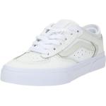 Reduzierte Weiße Vans Rowley Low Sneaker mit Schnürsenkel aus Glattleder für Kinder Größe 28 mit Absatzhöhe bis 3cm 