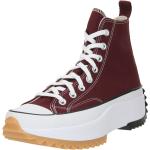 Reduzierte Offwhitefarbene Converse Run Star Hike Low Sneaker mit Schnürsenkel aus Textil für Herren Größe 43,5 mit Absatzhöhe bis 3cm 