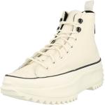 Beige Converse Run Star Hike Runde Low Sneaker mit Schnürsenkel aus Leder für Damen Größe 39,5 mit Absatzhöhe bis 3cm 