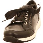 Reduzierte Schwarze Elegante Ara Low Sneaker mit Schnürsenkel in Normalweite aus Leder Leicht für Damen Größe 40,5 