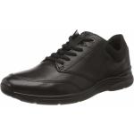 Reduzierte Schwarze Elegante Ecco Irving Nachhaltige Low Sneaker mit Schnürsenkel in Normalweite aus Leder Leicht für Herren Größe 43 