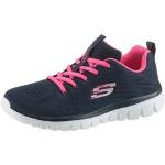 Sneaker SKECHERS "Graceful - Get Connected" blau (navy, pink) Damen Schuhe Bestseller