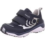 Reduzierte Hellgraue Superfit Sport5 Low Sneaker mit Klettverschluss aus Mesh für Kinder Größe 32 mit Absatzhöhe bis 3cm 