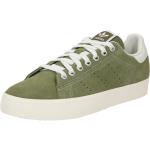 Grüne Casual adidas Stan Smith Low Sneaker mit Schnürsenkel aus Veloursleder für Damen Größe 40,5 mit Absatzhöhe bis 3cm 