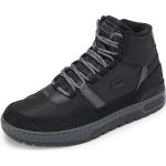 Reduzierte Schwarze Lacoste High Top Sneaker & Sneaker Boots mit Schnürsenkel aus Leder für Herren Größe 45 