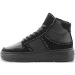 Reduzierte Schwarze Kennel & Schmenger Low Sneaker mit Reißverschluss aus Glattleder für Damen Größe 36 mit Absatzhöhe bis 3cm 
