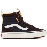 Graue Vans Filmore High Top Sneaker & Sneaker Boots aus Leder für Kinder Größe 29 