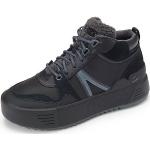 Reduzierte Schwarze Lacoste High Top Sneaker & Sneaker Boots aus Leder für Damen Größe 40 