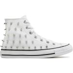 Reduzierte Weiße Converse Sneaker mit Nieten aus Stoff für Damen Größe 37 