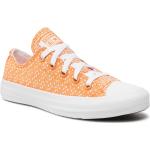 Reduzierte Orange Converse Low Sneaker aus Stoff für Damen Größe 36 