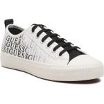 Reduzierte Weiße Guess Low Sneaker aus Stoff für Herren Größe 39 