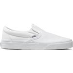 Reduzierte Weiße Vans Slip-on Sneaker ohne Verschluss aus Stoff für Herren Größe 45 
