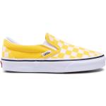 Reduzierte Gelbe Vans Slip-on Sneaker ohne Verschluss aus Stoff für Damen Größe 36 