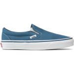 Reduzierte Marineblaue Vans Slip-on Sneaker ohne Verschluss aus Stoff für Herren Größe 38 