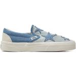 Blaue Vans Slip-on Sneaker ohne Verschluss aus Stoff für Damen Größe 38 
