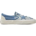 Blaue Vans Slip-on Sneaker ohne Verschluss aus Stoff für Damen Größe 38 