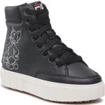 Reduzierte Schwarze Fila High Top Sneaker & Sneaker Boots mit Schnürsenkel für Kinder Größe 34 