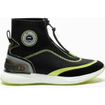Reduzierte Schwarze Karl Lagerfeld Karl High Top Sneaker & Sneaker Boots aus Veloursleder für Damen Größe 37 