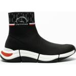 Reduzierte Schwarze Karl Lagerfeld Karl High Top Sneaker & Sneaker Boots aus Leder für Damen Größe 40 