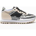 Reduzierte Silberne Liu Jo High Top Sneaker & Sneaker Boots mit Pailletten aus Leder für Damen Größe 38 