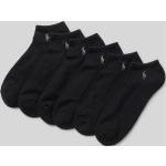 Schwarze Unifarbene Ralph Lauren Polo Ralph Lauren Underwear Herrensneakersocken & Herrenfüßlinge aus Baumwollmischung Größe 40 6-teilig 