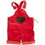 Rote Bio Kurze Kinderlederhosen mit Schnalle aus Leder für den für den Winter 