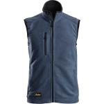 Marineblaue Snickers Workwear Fleecewesten mit Reißverschluss aus Fleece Größe L für den für den Sommer 