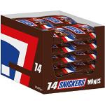 Snickers Schokoriegel | Minis, Erdnüsse | 20 Packungen in einer Box (20 x 275 g)