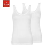 SNOCKS Tanktop »Tank Top Damen« (2-tlg) aus Bio-Baumwolle, perfektes Basic für jedes Outfit, weiß, Weiß